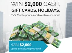 Win $2K Cash, Gift Cards, Holidays & More